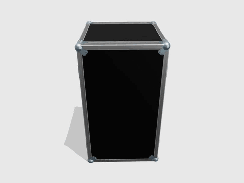 Configurable 19 inch Rack Case - 2 lids (front & back)